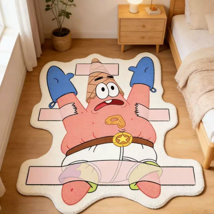 Anime Cartoon Area Rug – Cute Non-Slip Plush Carpet | Thick Faux Cashmere, No Shedding