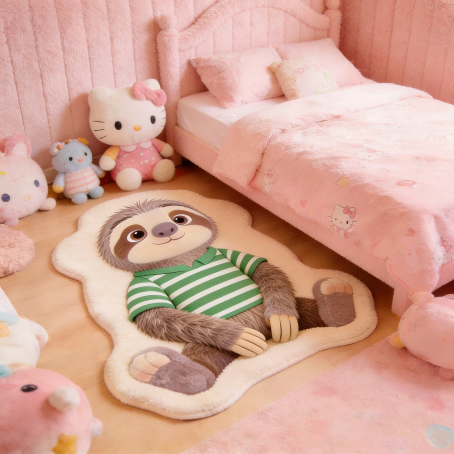 Anime Cartoon Area Rug – Cute Non-Slip Plush Carpet | Thick Faux Cashmere, No Shedding
