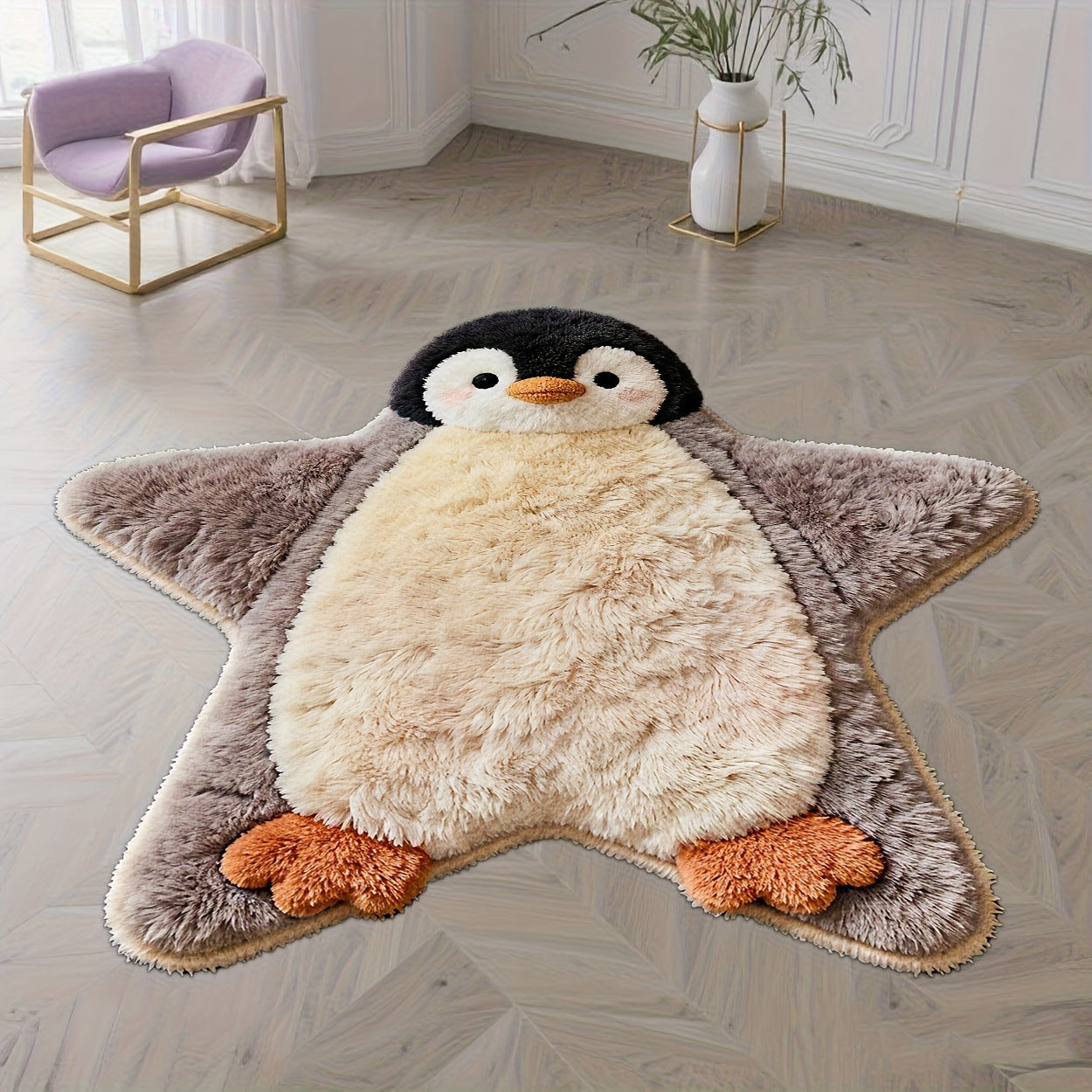 Anime Cartoon Area Rug – Cute Non-Slip Plush Carpet | Thick Faux Cashmere, No Shedding