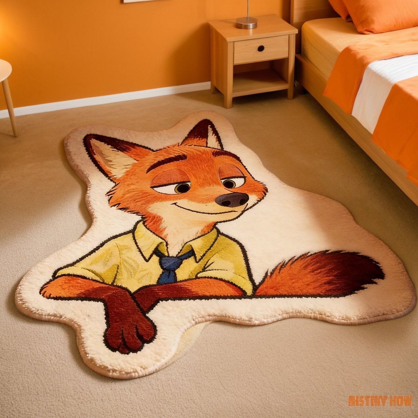 Anime Cartoon Area Rug – Cute Non-Slip Plush Carpet | Thick Faux Cashmere, No Shedding