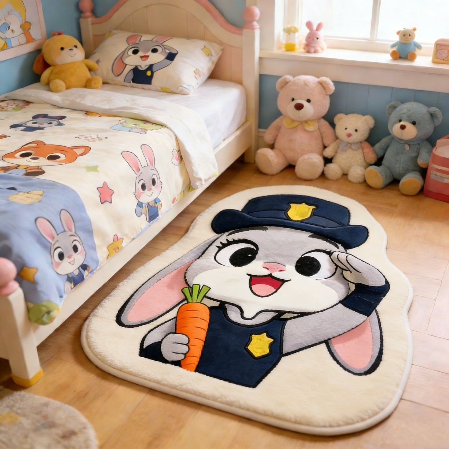 Anime Cartoon Area Rug – Cute Non-Slip Plush Carpet | Thick Faux Cashmere, No Shedding