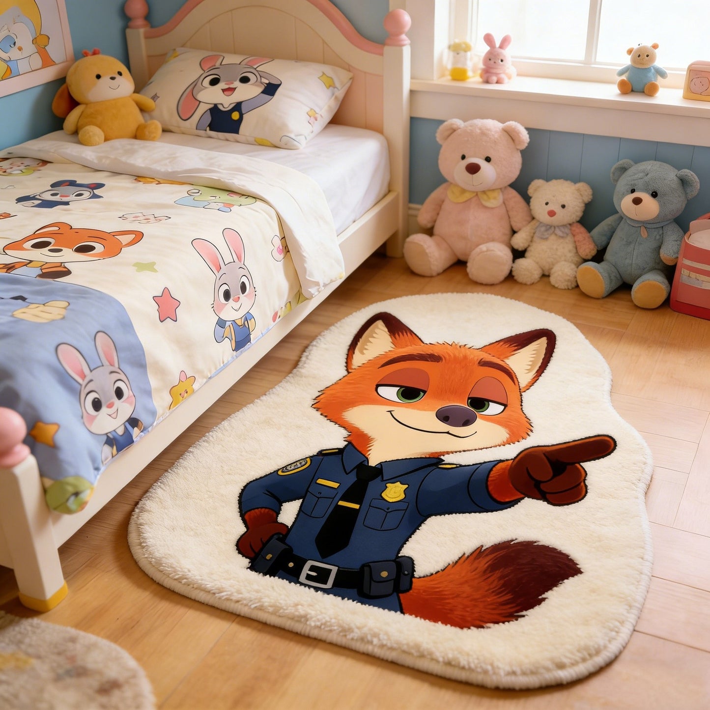 Anime Cartoon Area Rug – Cute Non-Slip Plush Carpet | Thick Faux Cashmere, No Shedding