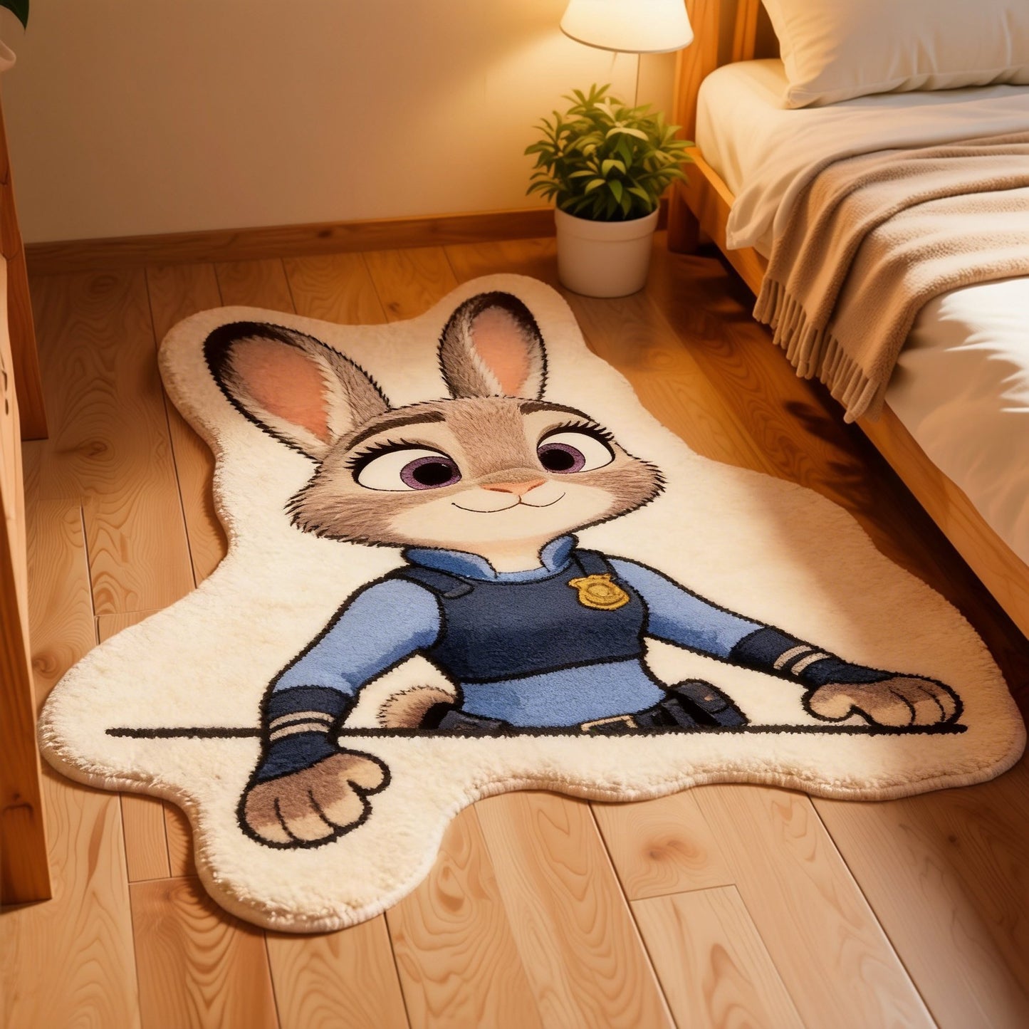 Anime Cartoon Area Rug – Cute Non-Slip Plush Carpet | Thick Faux Cashmere, No Shedding