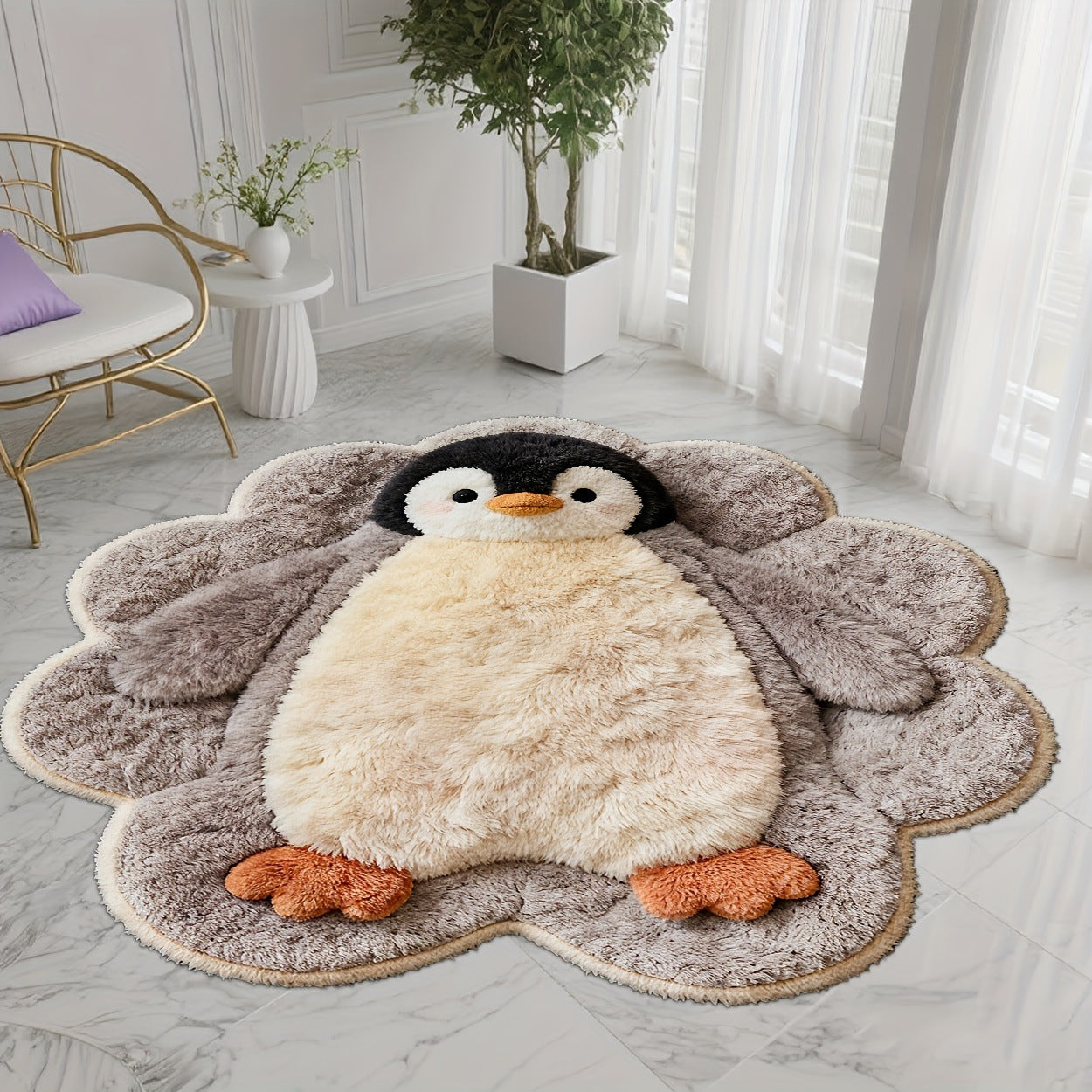 Anime Cartoon Area Rug – Cute Non-Slip Plush Carpet | Thick Faux Cashmere, No Shedding