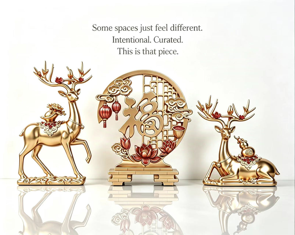 Elegant Deer Ornament — Symbol of Grace & Beautiful Blessings
